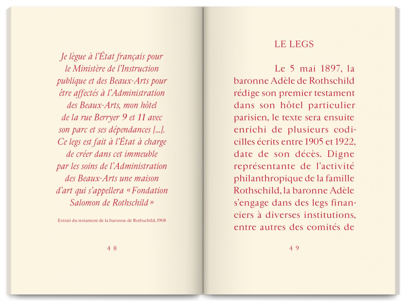 Publication Cabinet de curiosités – Hôtel Salomon de Rothschild, published by FNAGP, designed by In the shade of a tree studio, founded by Sophie Demay and Maël Fournier Comte.