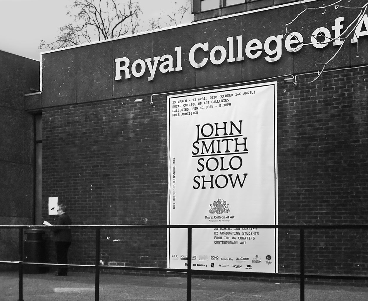 John Smith | Solo Show, exhibition by the Curating Contemporary Art Department of the Royal College of Art, designed by In the shade of a tree studio (founded by Sophie Demay and Maël Fournier Comte) together with Samuel Bonnet.