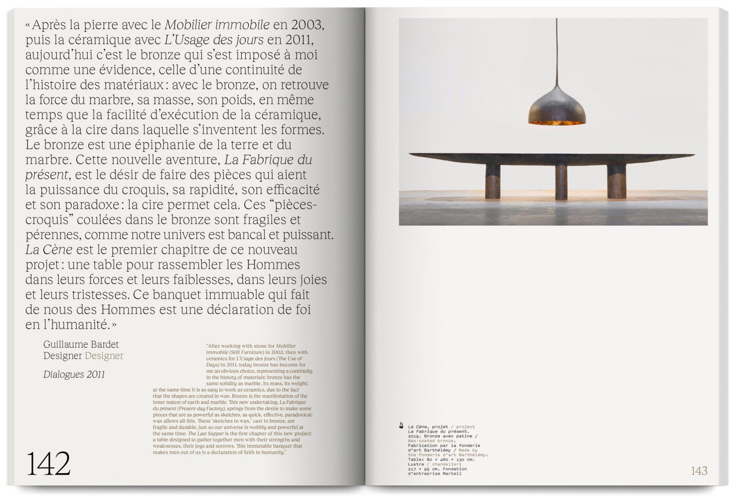 Exhibition catalogue L’esprit commence et finit avec les mains at the Palais de Tokyo published by Flammarion, designed by In the shade of a tree studio, founded by Sophie Demay and Maël Fournier Comte.