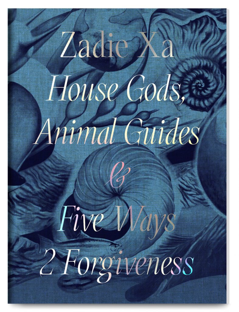 Exhibition Catalogues, Zadie Xa: House Gods, Animal Guides and Five Ways 2 Forgiveness, designed by In the shade of a tree studio.