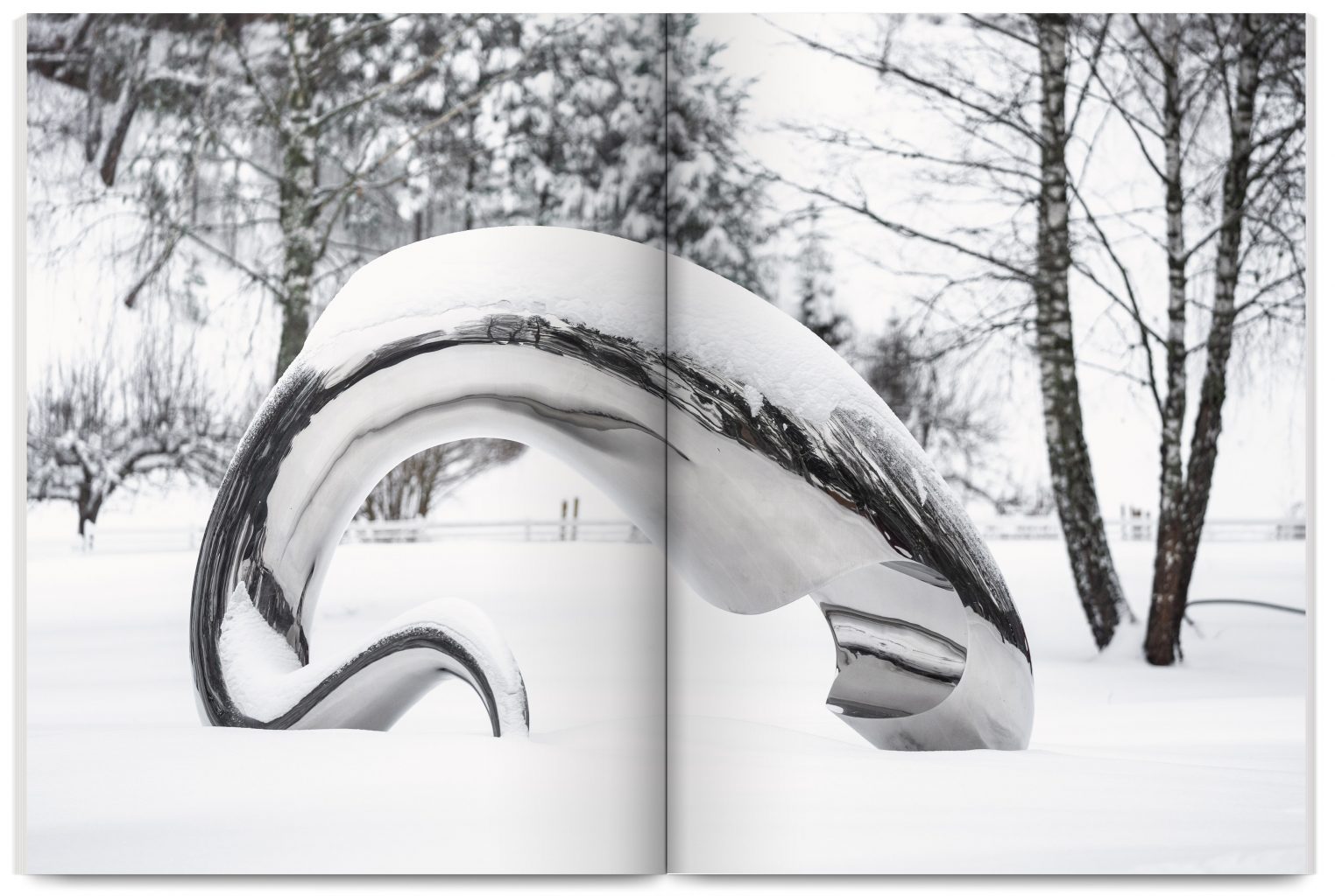 Exhibition catalogue, Tony Cragg – Material in Mind, Kistefos, Norway, 2023, designed by In the shade of a tree studio, founded by Sophie Demay and Maël Fournier Comte, joined by Jimmy Cintero.