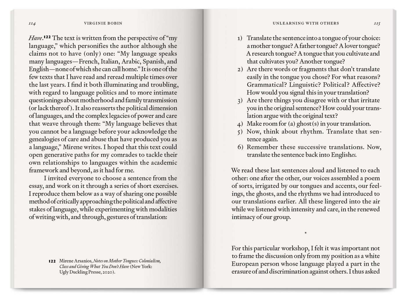 Unlearning with Translation: A Critical and Collective Practice