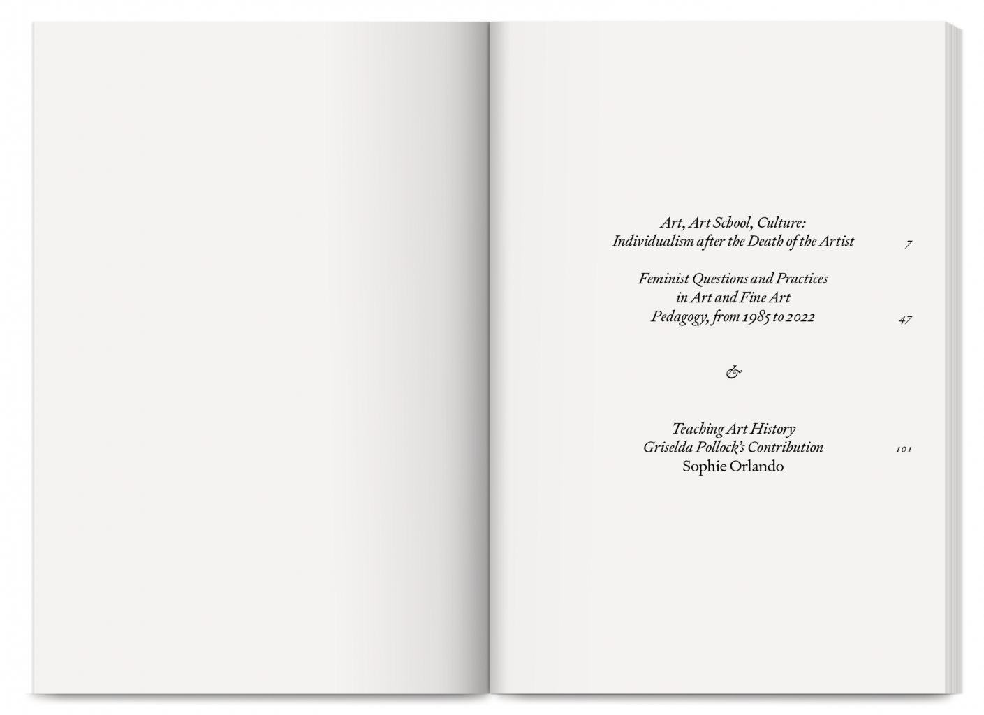 Feminism, Pedagogy, and the Studio: Reflections Across Four Decades, Griselda Pollock